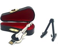 16GB Metal Guitar USB Flash Drive with Leather Box and Plastic Holder,Music Lovers,Weddings,Birthdays and Special Occasions