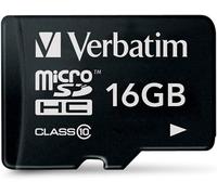 16GB MicroSDHC Premium Memory Card Black - SD Card for Full HD Video Capture - Water & Shock Resistant - SD Memory Card for Camera Smartphone Tablet