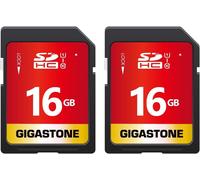16GB SDHC Memory Card, 2 Pack Premium Series, Transfer Speed Up to 80MB/s for Photos, Videos, Music, Files, Camcorder, Camera, PC, Class 10 U1 UHS-I