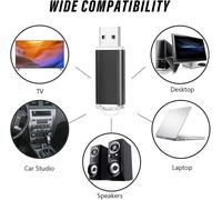 16GB USB Flash Drive USB 2.0 Flash Drive Storage Disk Memory Stick with Ropes,Set of Two Green/Gold