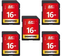 16Go Sdhc Carte Mémoire, Lot De 5 Cartes, Prime Série, Vitesse De Transfert Allant Jusqu'À 80 Mo/S. Pour Photos, Vidéos, Musique, Fichiers, Caméscope, Caméra, Pc, Classe 10 U1 Uhs-I