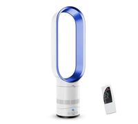 16in/24in Ventilateur Colonne Sans Pale,Ventilateur Tour Silencieux,8 Vitesses,Oscillation 90°,Écran LED,Ventilateur Sans Lame Rafraichisseur d'Air,Ventilateur Colonne pour Maison,Bureau (16in-Bleu)