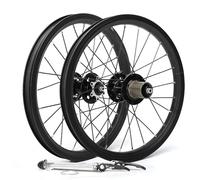 16in 305 Roue Avant/arrière Libération Rapide Jante en Alliage D'aluminium 24H Moyeu À Frein À Disque pour Cassette 8-11 Vitesses Jeu De Roues pour Vélo(Front+Rear)