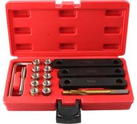 16Ks/box Kit de réparation de filetage d'étrier de frein M9 x 1.25mm avec outil de guidage d'alignement