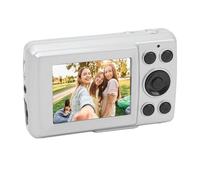 16M-Digitalkamera, HD 1080P-Kamera, Digitale Point-and-Shoot-Kamera mit 16-fachem Zoom, Kompakte Kleine Kamera für Jungen, Mädchen, Teenager, Studenten, Autofokus, (Silber grau)