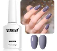 16ml Vernis Gel Semi-Permanent Lilac Purple Color Vernis À Ongles Gel Soak Off Led Gel Polish Nail Art Designs Manicure Salon Diy At Home Couleur L374 Lilac Haze