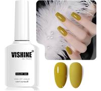 16ml Vernis Gel Semi-Permanent Mustard Yellow Color Vernis À Ongles Gel Soak Off Led Gel Polish Nail Art Designs Manicure Salon Diy At Home Couleur L362 Golden Mustard