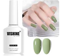 16ml Vernis Gel Semi-Permanent Sage Green Color Vernis ¿¿ Ongles Gel Soak Off Led Gel Polish Nail Art Designs Manicure Salon Diy At Home Couleur L367 Soft Sage