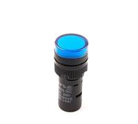 16mm 12V 24V 110V 220V 380V AD16-16C Panel Signal Power Led Indicator Light Blue Green Red White Yellow Lamp AC DC NWPNLXEA(16C Blue,380V)