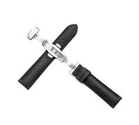 16mm 18mm 19mm 20mm 22mm 24mm Bracelet en Cuir Hommes Femmes Bracelet Boucle Papillon de déploiement du Bracelet Montre, 24mm
