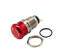 16mm 19mm 22mm 1NO 1NC Metal Latching Emergency STOP Mushroom Push Button Switch Button Switch Knob Rotary Switch NWPNLXEA(25mm)