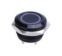 16mm/19mm/22mm/25mm/30mm Short Black Housing RGB Ring LED Push Button 1NO Momentary Switch NWPNLXEA(22MM,RGB LED_6V)