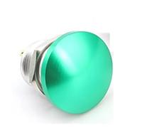 16mm 19mm 22mm Ball Head Metal Button Switch Red Green Mushroom Head Self Reset Start Stop NWPNLXEA(Green,22MM)