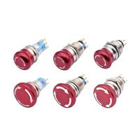 16mm 19mm 22mm E-stop Stainless Steel Emergency Stop Switch Push Button Latching Waterproof Mushroom Head Knob Rotary Switch NWPNLXEA(Harness)
