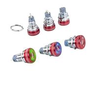 16mm 19mm 22mm metal emergency stop button switch stainless steel mushroom head Rotation reset slip with lights NWPNLXEA(ONLY SOCKET_220V)