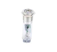 16mm 19mm 22mm Metal Stainless Steel Buzzer Terminal Ring Light LED illuminated Push Button NWPNLXEA(22mm,RED LED_220V)