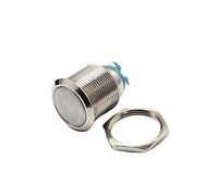 16mm Doorbell Bell Horn Push Button Switch Momentary Stainless Steel Metal Screw Feet Car Auto Engine PC Power Start NWPNLXEA