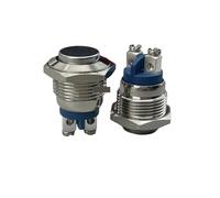 16mm High Head High Round Momentary Metal Push Button Switch Metal pushbutton switch self-reset point ignition switch