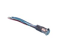 16mm LED ring illuminated IP67 ON-OFF latching metal push button switch with harness 150mm wire NWPNLXEA(12V Green LED,24V)