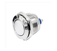 16mm metal button reset switch high head round head flat head start button switch screw foot without lock NWPNLXEA(Flat face)