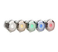 16mm metal button single point with light self reset self lock 8-pin two open two close control start switch NWPNLXEA(Red,LOCKING_12-24V)