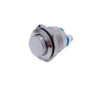 16mm Metal Push Button Switch IP65 Nickel Plated Brass Press Button Self-reset 1NO High/Flat/Shape Round Momentary NWPNLXEA(High Head)