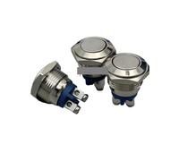 16mm Momentary Stainless Steel Metal Push Button Switch Flat Top