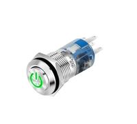 16mm self-locking metal button with power supply indicator light, 220V self reset small button switch NWPNLXEA(High face symbol)