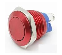 16mm Start Horn Button Momentary Stainless Steel Metal Push Button Switch NWPNLXEA(Weiß)