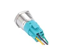16mm Switch Push Button 3-24VDC/110-220VAC Interlocking Machine automotive Momentary ON OFF led Switch NWPNLXEA(COMMON POSITIVE_110V)