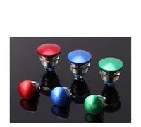 16mm19mm22mm metal mushroom head button switch waterproof aluminum oxide small self reset start emergency stop button NWPNLXEA(Rot,16mm)