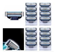 [16pcs / 4 Retour] Gillette Soins Du Visage Mens Razor Blades Haute Qualité Rasage Lame De Rasoir Pour Mach 3