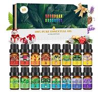 16Pcs - Bledras Huile Essentielle pour Diffuseur 100% Pures et Naturelle, Aromathérapie Humidificateurs Oil Bio - Coffret Cadeau Femme