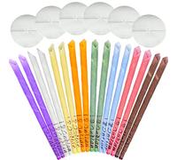 16pcs Bougies Auriculaires Bougies D'oreille Bougies pour Les Oreilles Bougie Oreilles Nettoyante Ear Candle avec 6 Disques de Protection pour Détendez-Vous Nettoyer Enleve le Cerumen 8 Couleurs