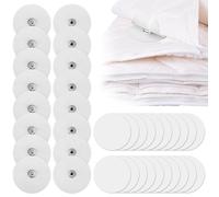 16pcs Boutons-Pression pour Houssecouette avec 20 Autocollants Acrylique, Auto-Adhésifs Clips Métal pour Maintenir l'Intérieur de la Couette en Place