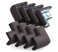 16pcs Coins De Table Protection Bebe avec d’Adhésifs Forts Anti-Collision Mousse Sécurité Enfant Protege Coin Meuble Protégez l'enfant Contre Les Blessures (Marron)