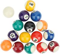 16pcs écologique 38 -mm -résine Enfants Boule de billard Toy Mini table de billard Accessoire