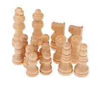 16pcs Famille Ensemble Table Jeu de société d'échecs d'échecs en Bois 48mm pour la Concurrence de Haute qualité