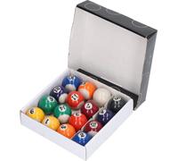 16pcs Mini billes de billard Impact Resistant Eco Friendly résine petit jeu de billes de billard pour salle de jeux enfants 32mm