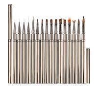 16pcs Nail Design Brushes Set, Professional Grade Nail Brushes Set, Nails Art Brushes And Dotting Tools Kit, Practical Functional Nail Brush Kit Premium Quality Kit For Beginners, Professional, Salon