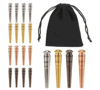 16pcs Piquets de Cribbage, Piquets de Jeu en Métal Épingles de Jeux de Société Épingles de Cribbage avec Pochette Rangement Cordon Piquets Planche Cribbage Adaptés pour 1/8 Trou (Multicolore)