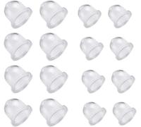 16Pcs Pompe Amorçage Poire Amorcage Gasoil Carburant Primer Ampoule Tasse dHuile de Carburateur Transparente Poire damorcage Debroussailleuse pour Tondeuses à Essence Soufflantes 18.5/22mm