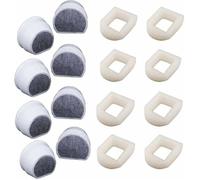 16pcs Préfiltres en Mousse et Filtre à Carbone Compatible avec PetSafe Drinkwell Fountain INOX 360 Avalon-pour Fontaine à Eau Chat