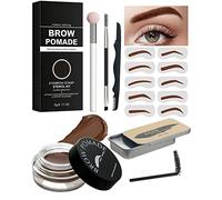 16Pcs Sourcils Maquillage Kit, Pommade Sourcil and Clear Styling Gel a Sourcils, Filled & Sculpted Brows, with Eyebrow Tools, Long Lasting Waterproof, Super Hold Eyebrow Color, Cadeaux pour Femmes-04