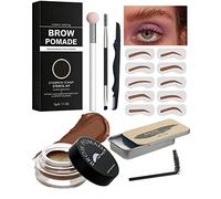16Pcs Sourcils Maquillage Kit, Pommade Sourcil and Clear Styling Gel a Sourcils, Filled & Sculpted Brows, with Eyebrow Tools, Long Lasting Waterproof, Super Hold Eyebrow Color, Cadeaux pour Femmes-02