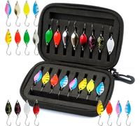 16pcs Trout Fishing Kit 2.5g/3.5g/5g Fishing Accessories With Storage Box For Pike,Zander,Perch And Trout