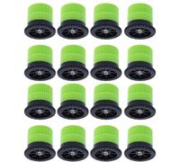 16PCS Variable Arc Nozzles, 360° Adjustable Pop-Up Sprinkler Heads Compatible with RainBird, for Improved Lawn Irrigation, High-Efficiency Garden Lawn Irrigation Set (10AN Green)