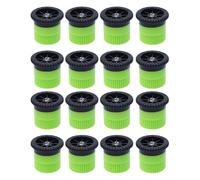 16PCS Variable Arc Nozzles, Replacement Heads Radius High Efficiency Replacement Pop up Sprinkler Heads, for Improved Lawn Irrigation (10AN Green)
