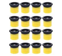 16PCS Variable Arc Nozzles, Replacement Heads Radius High Efficiency Replacement Pop up Sprinkler Heads, for Improved Lawn Irrigation (12AN Yellow)