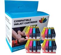 (16PK - 4BK 4C 4M 4Y) COAI-Everyday-Cartouche d'encre 364 364XL, pour imprimante avec puce, pour Photosmart C5380 C5390 D5460 D5470 5524 7520 7510 5510 5520